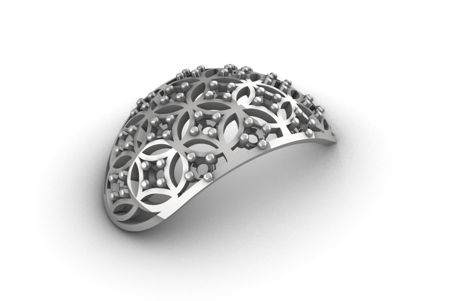 Gold ring 1 3D print model_7