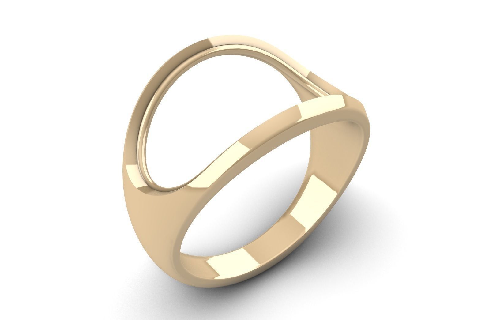 Gold ring 1 3D print model_8