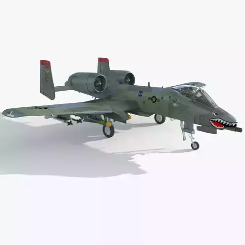 A-10 lightning military jet