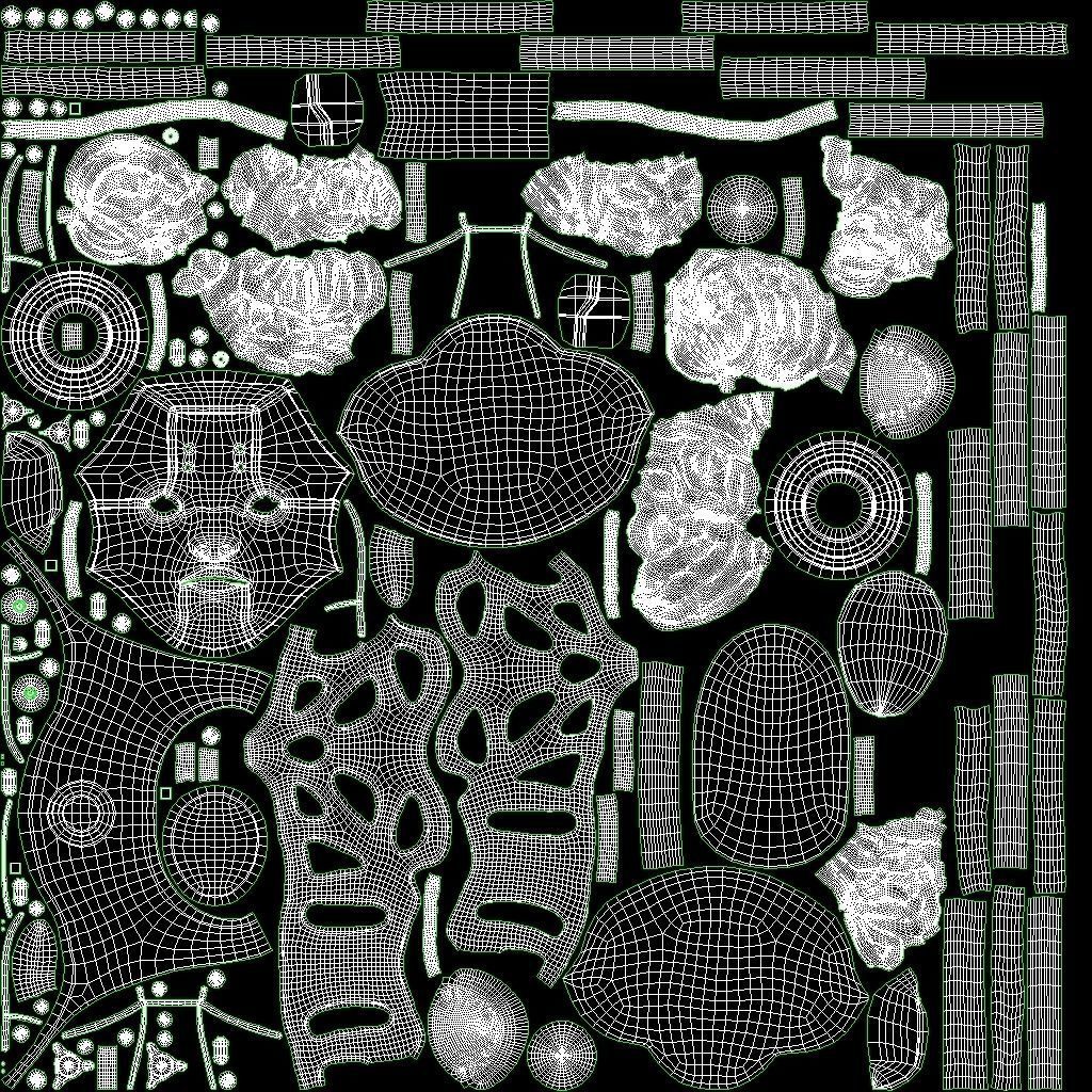 Android Robot Head Low-poly 3D model_28