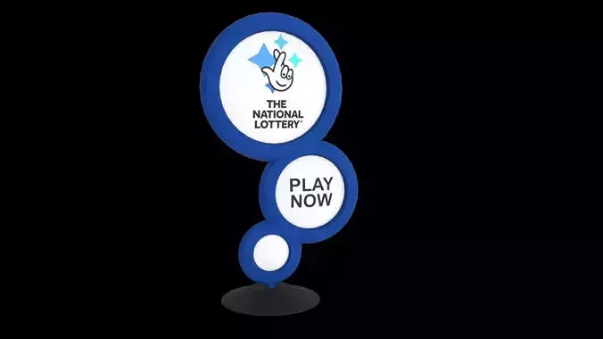 Lottery Sign Low-poly 3D model