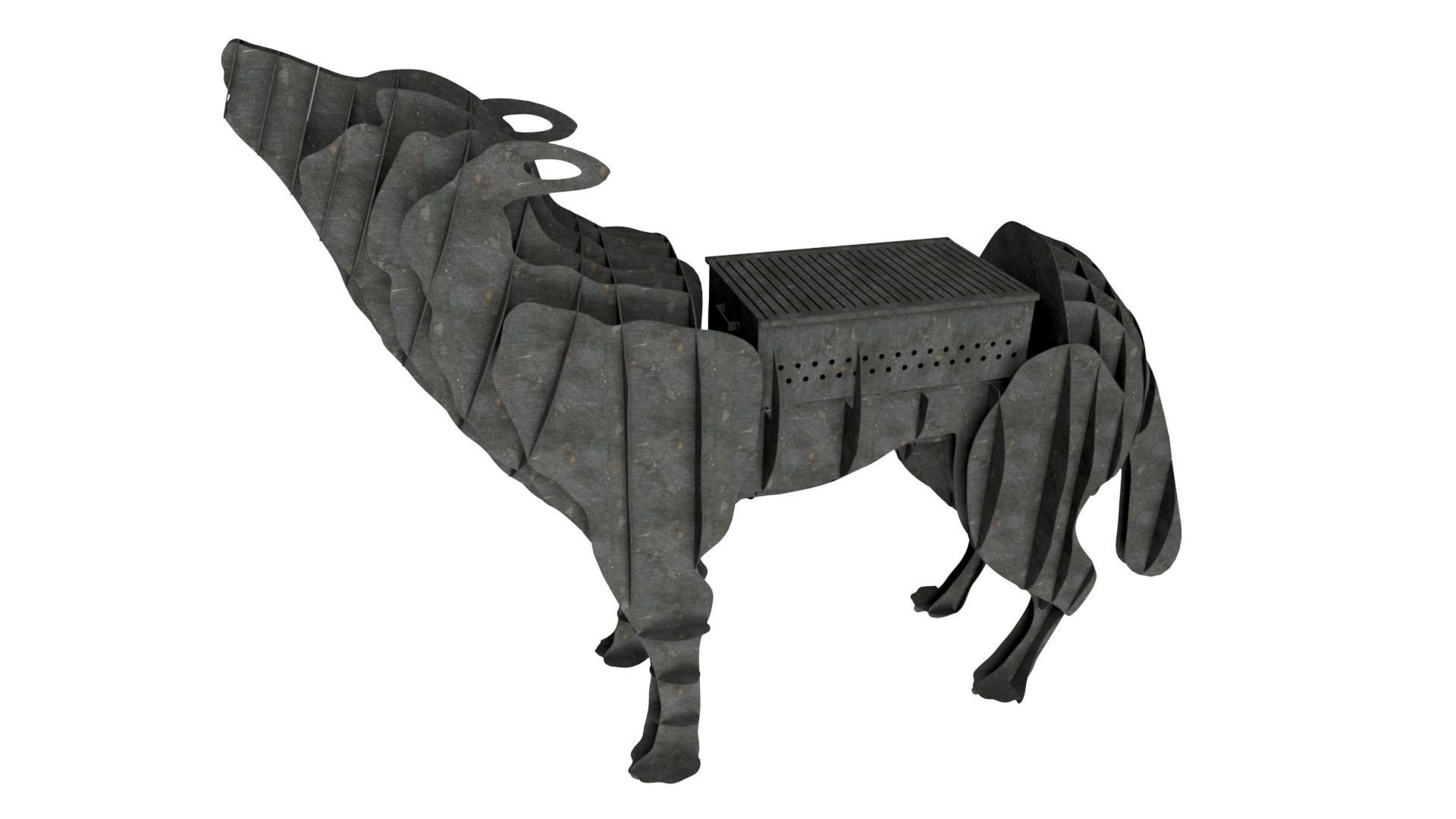 Brazier - Wolf 3D model_2