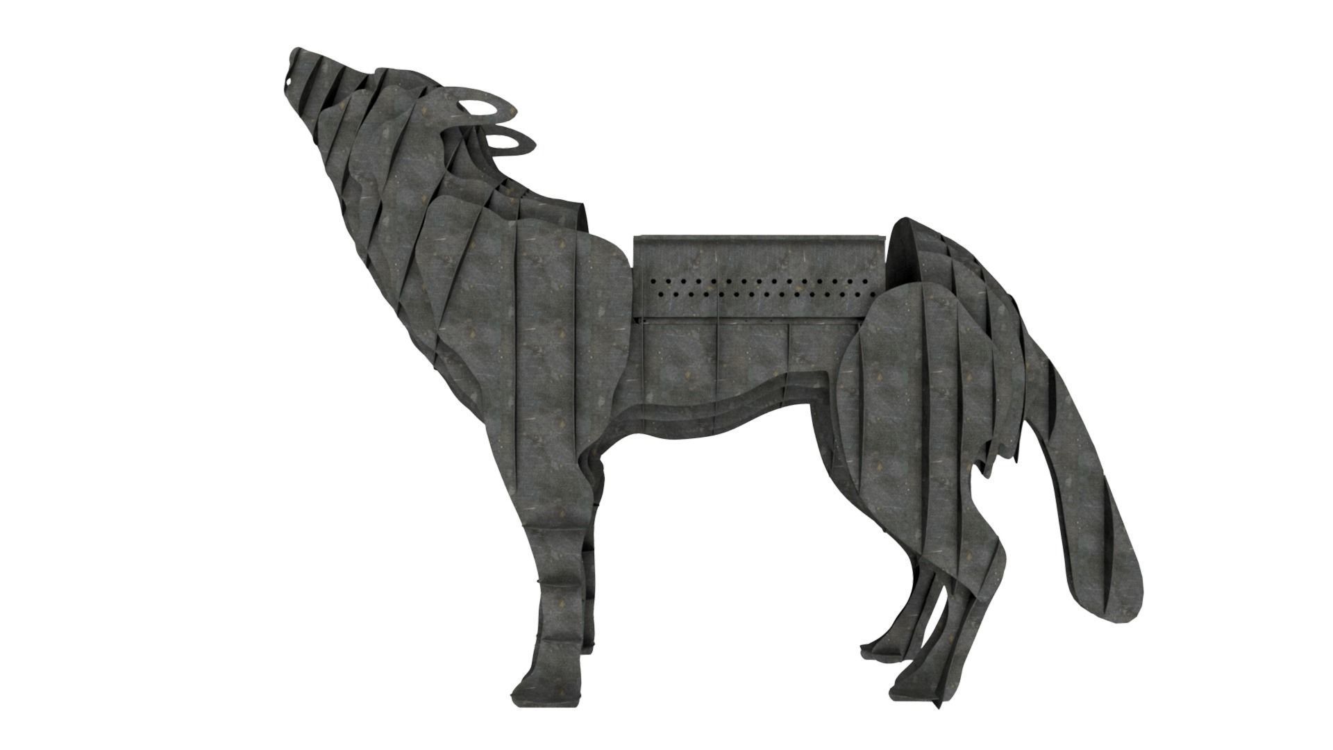 Brazier - Wolf 3D model_3