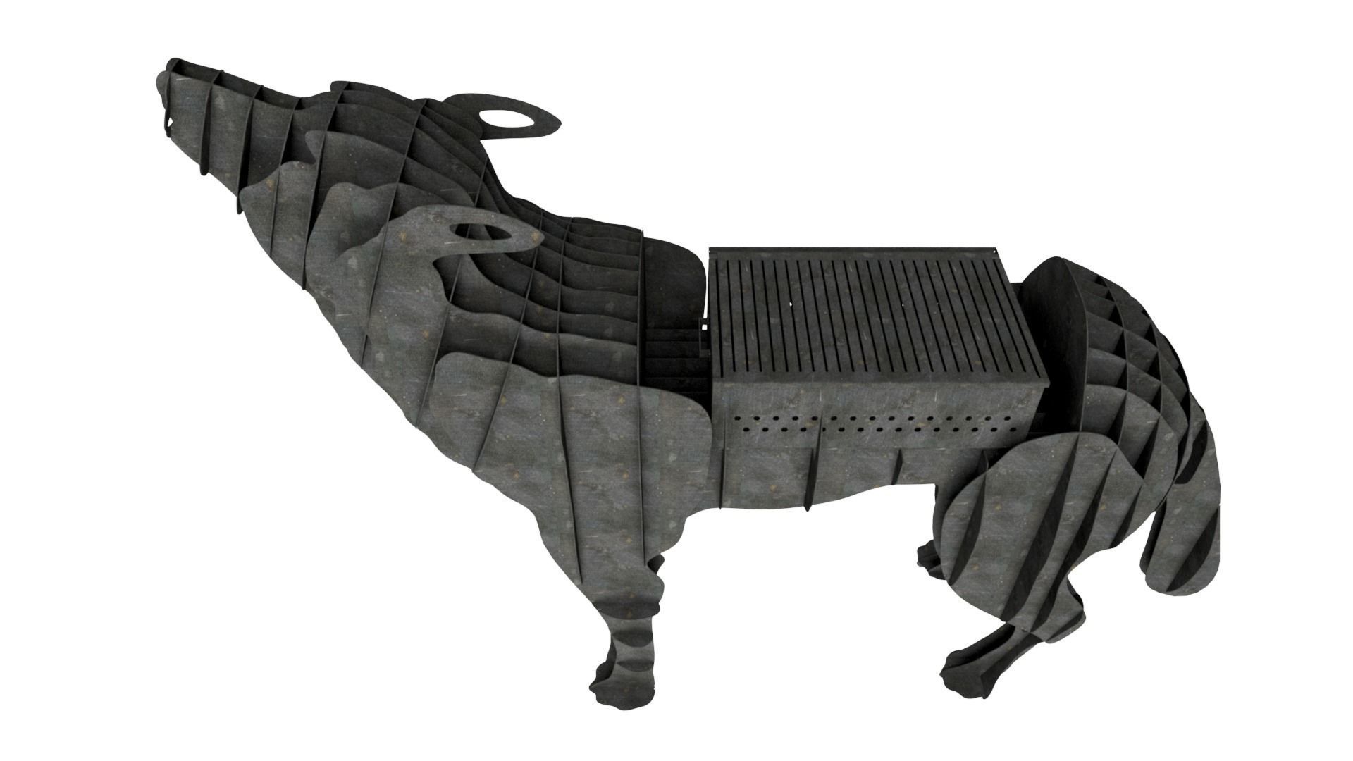 Brazier - Wolf 3D model_4