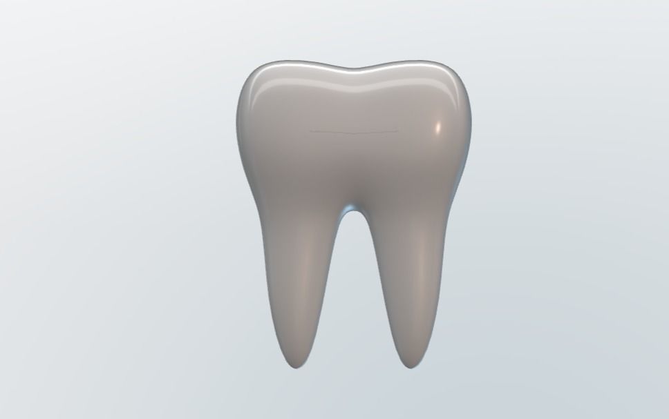 Premolar Tooth design 3D print model_1