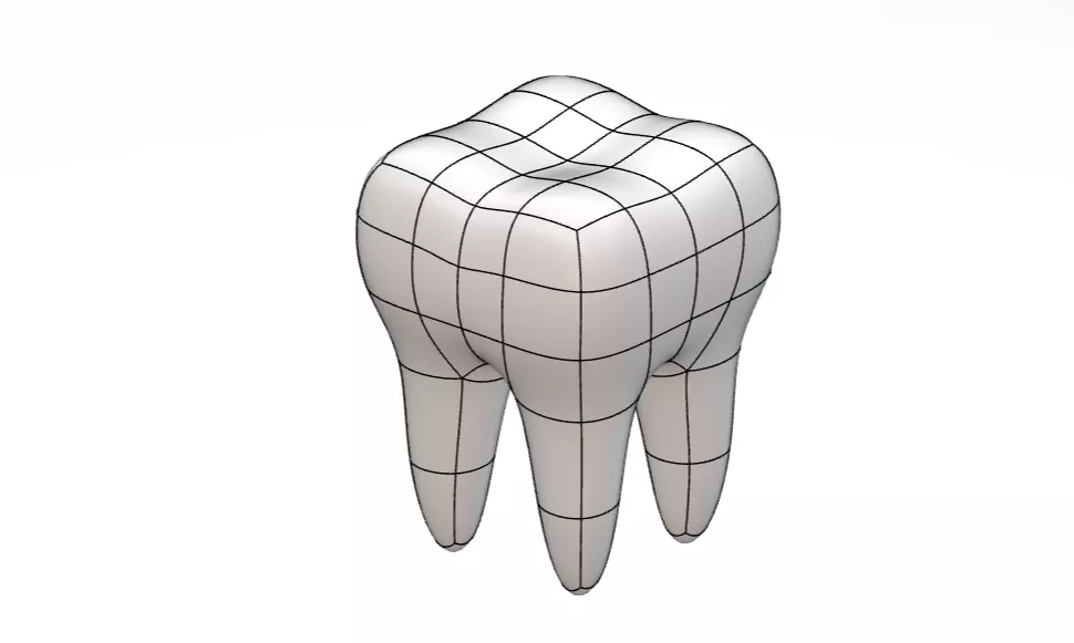 Premolar Tooth design 3D print model_0