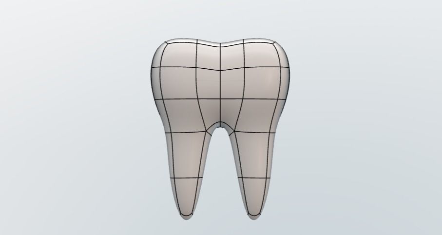 Premolar Tooth design 3D print model_4