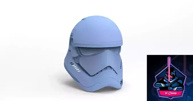 Stormtrooper First Order Helmet ready to 3dprint 3D model