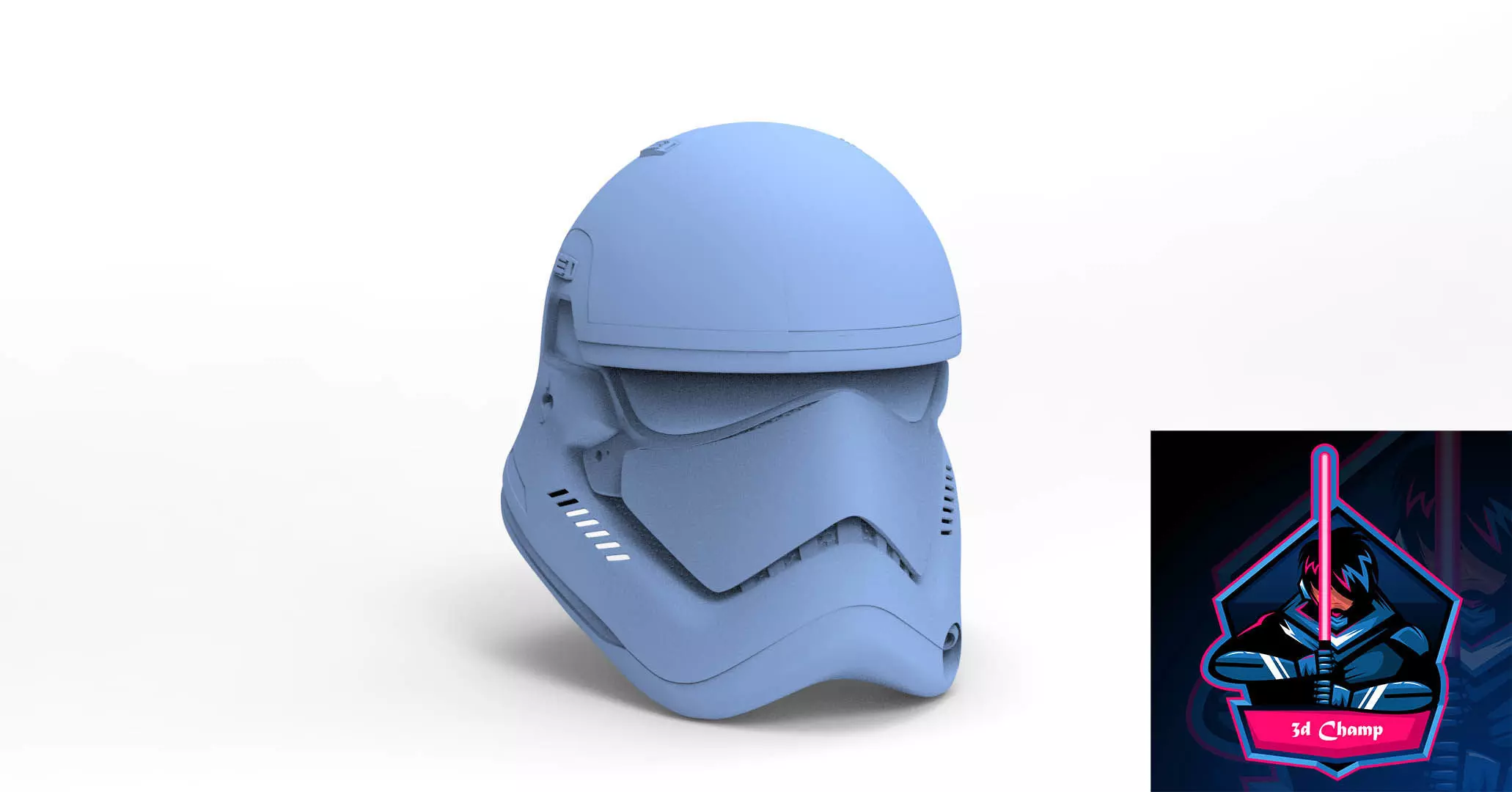 Stormtrooper First Order Helmet ready to 3dprint 3D model_0