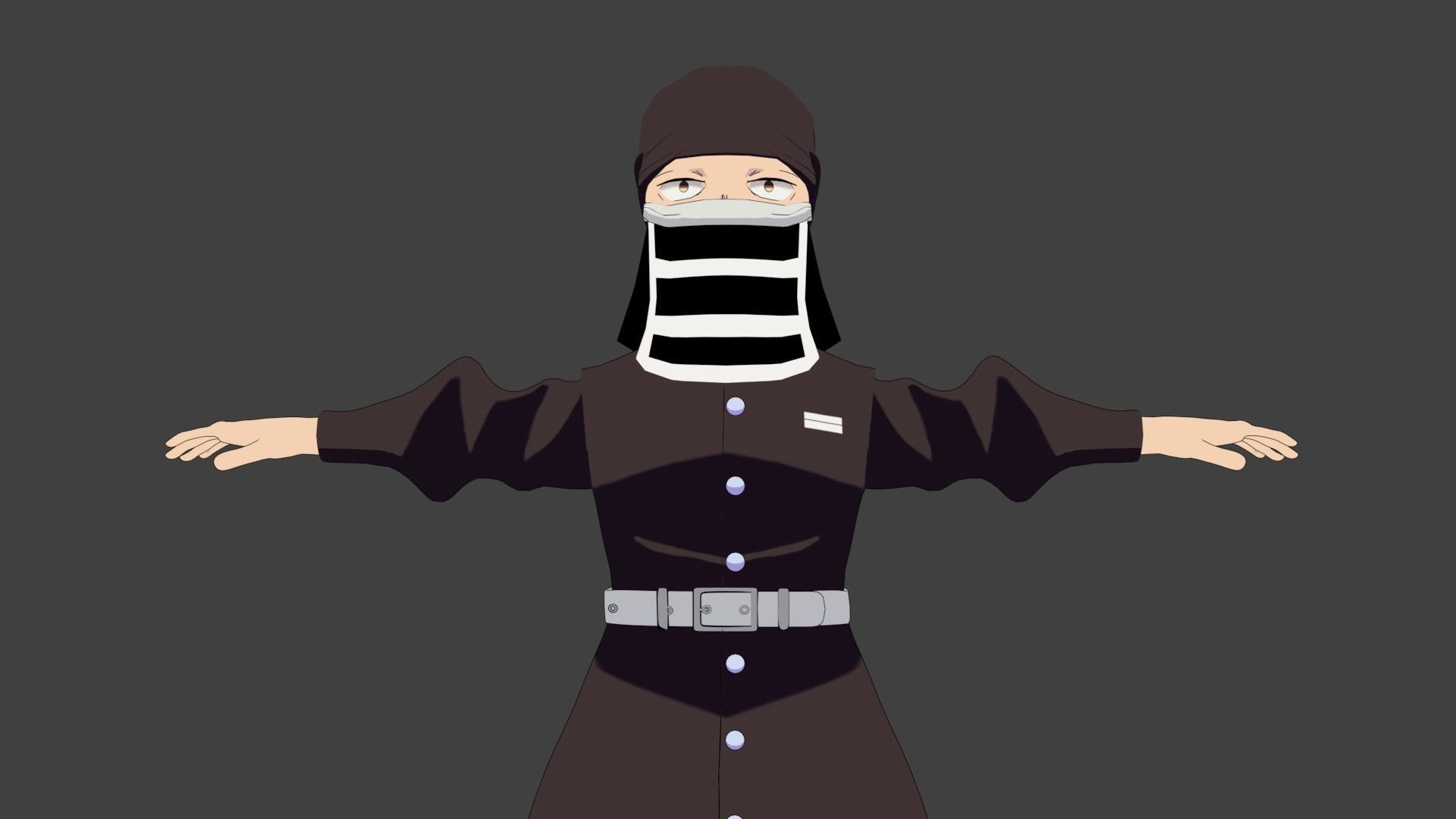 Demon Slayer Kakushi 3D model_5