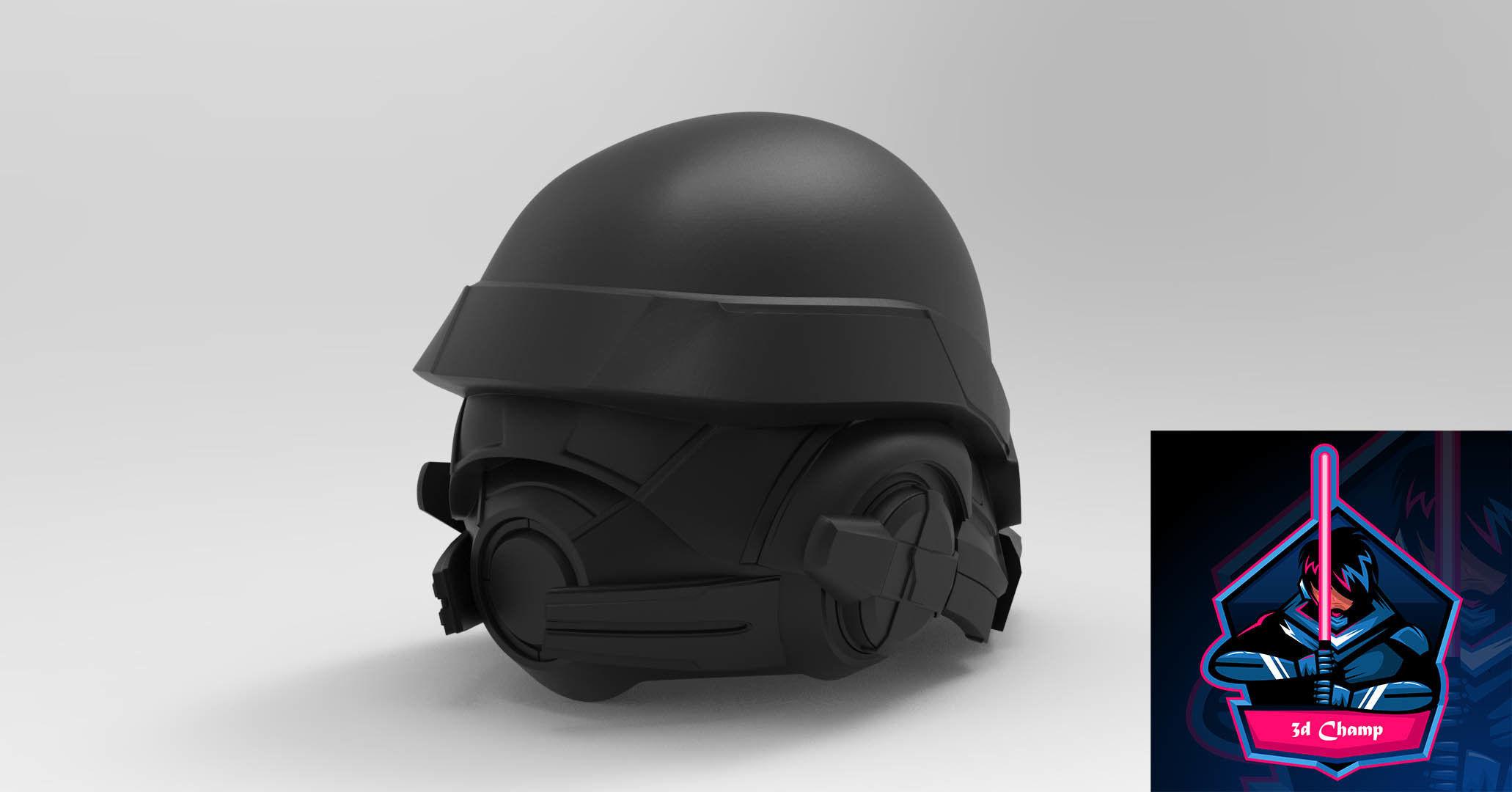 Mass Effect Ryder helmet ready to 3d printing 3D model_2