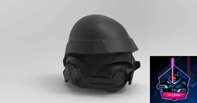 Mass Effect Ryder helmet ready to 3d printing