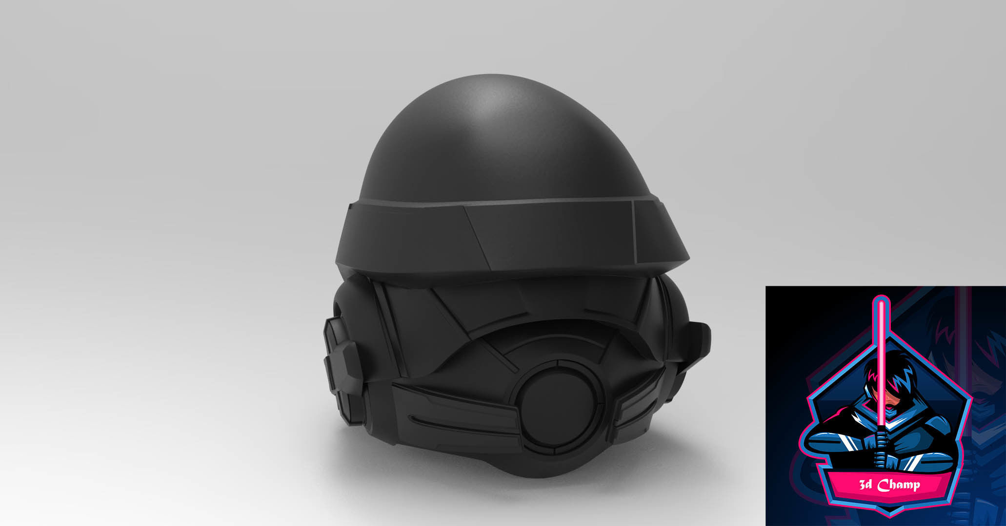 Mass Effect Ryder helmet ready to 3d printing 3D model_1