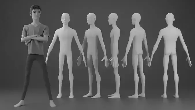 Stylized Man 3 3D model