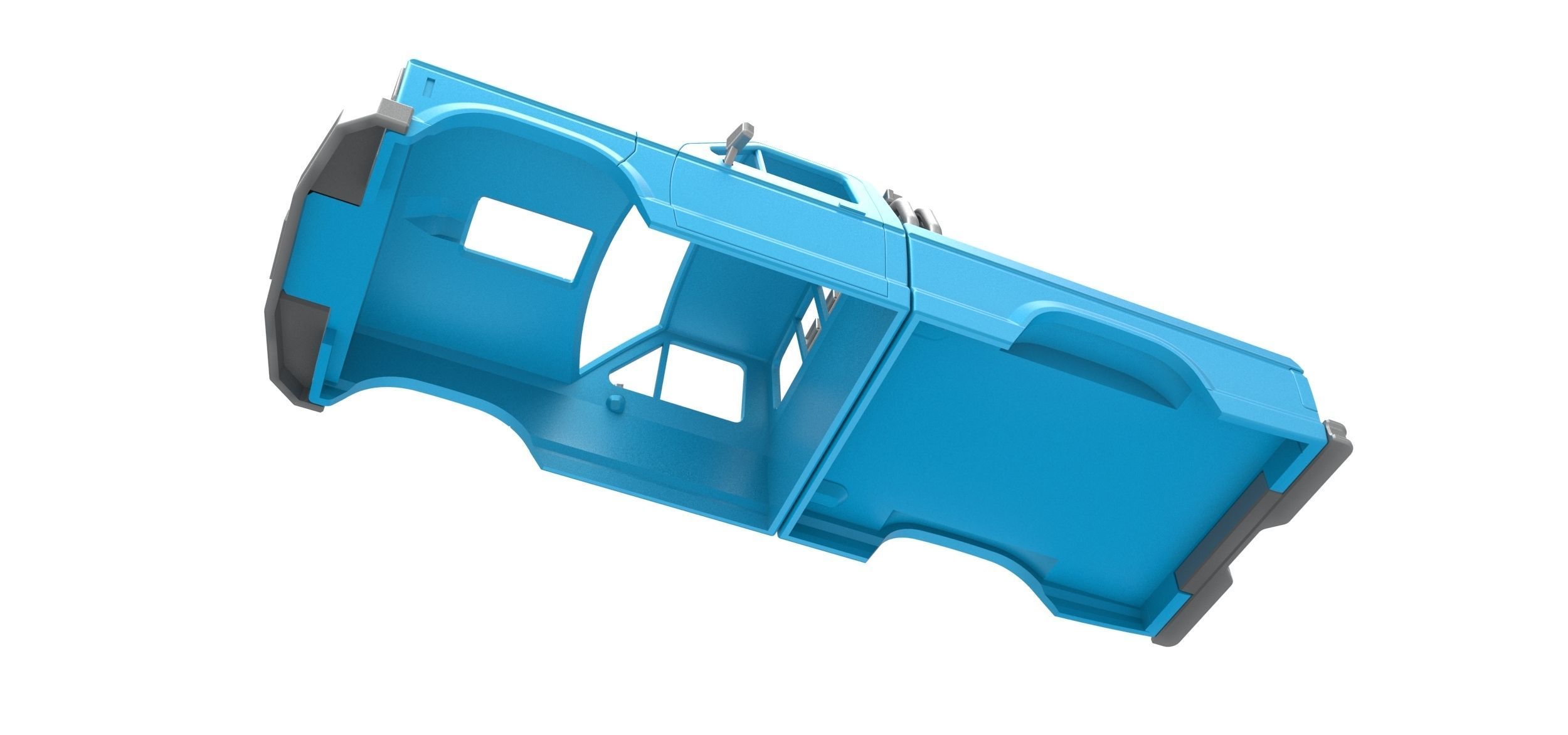 Shell of vintage Ranger Monster Truck Scale 1 to 25 3D print model_2