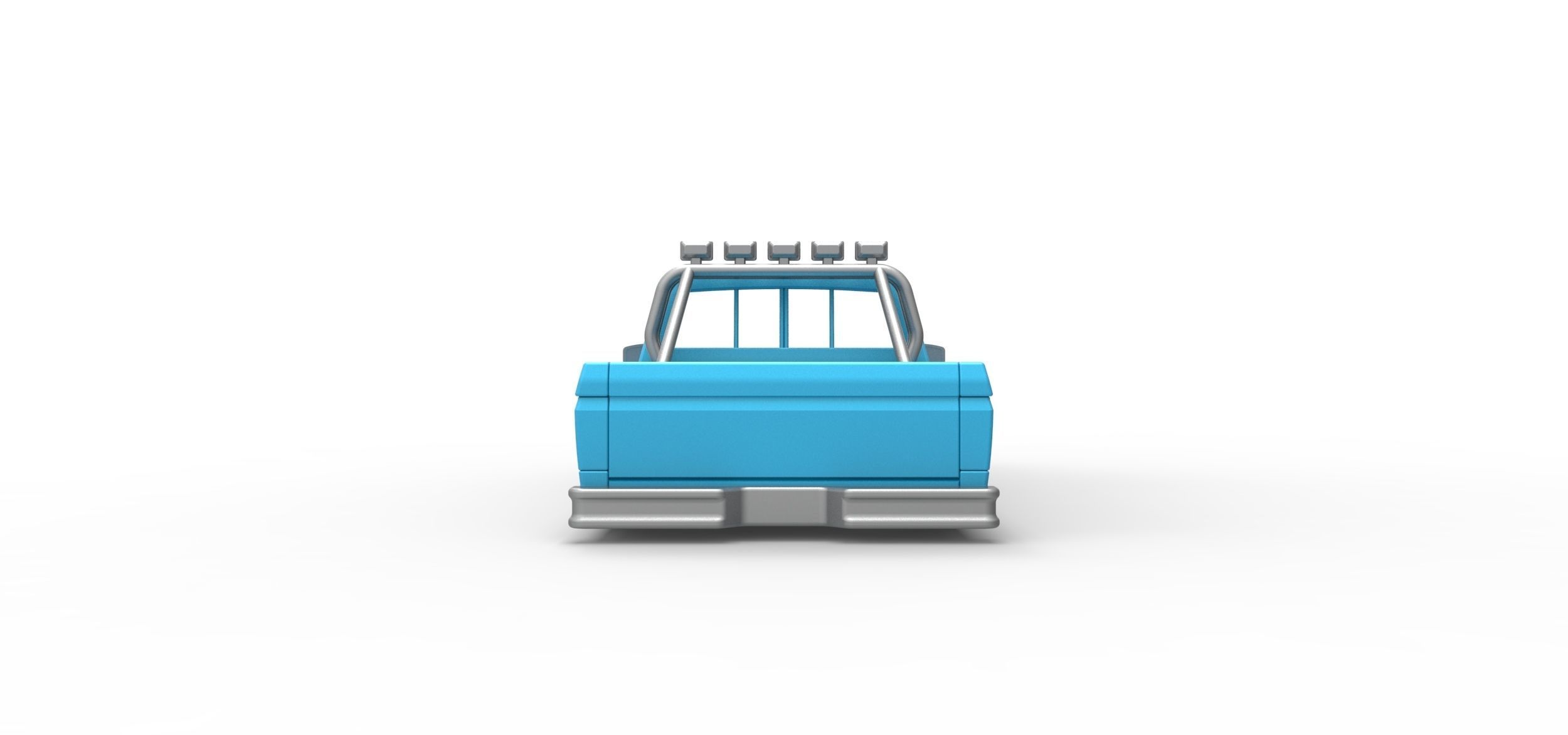 Shell of vintage Ranger Monster Truck Scale 1 to 25 3D print model_11