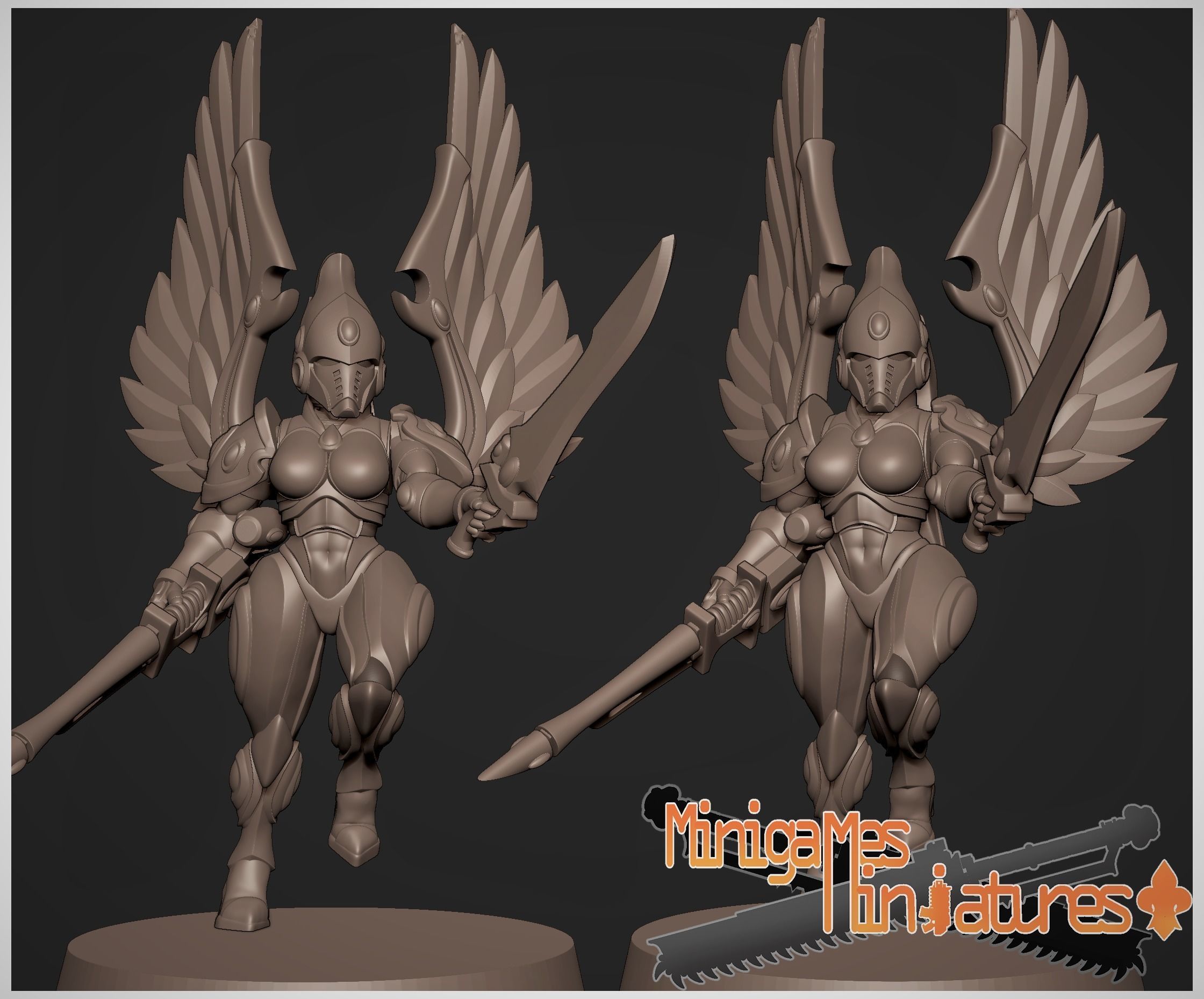 Space elf hawks anime figurines 3D print model_6