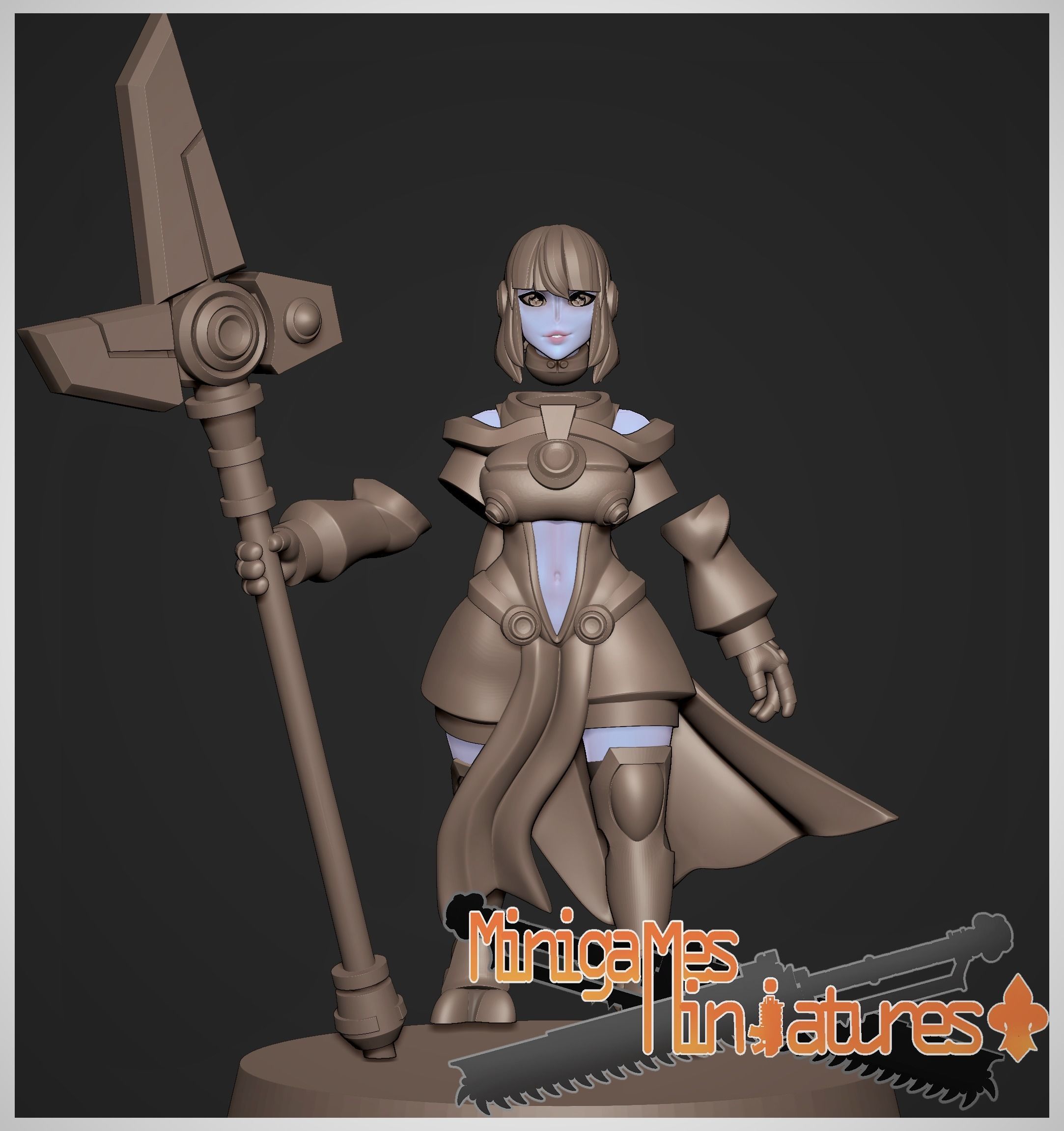 Space elf hawks anime figurines 3D print model_4