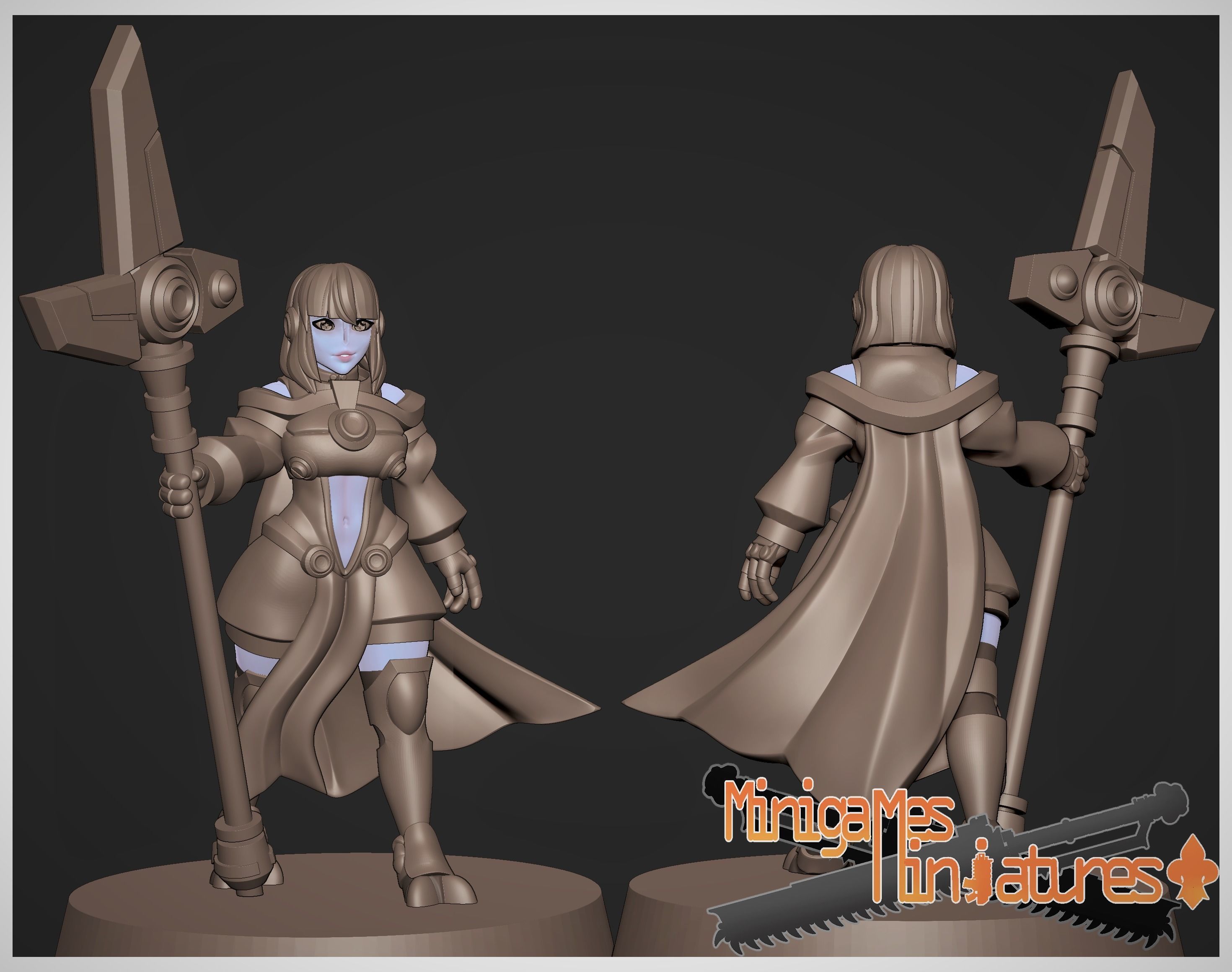 Space elf hawks anime figurines 3D print model_2