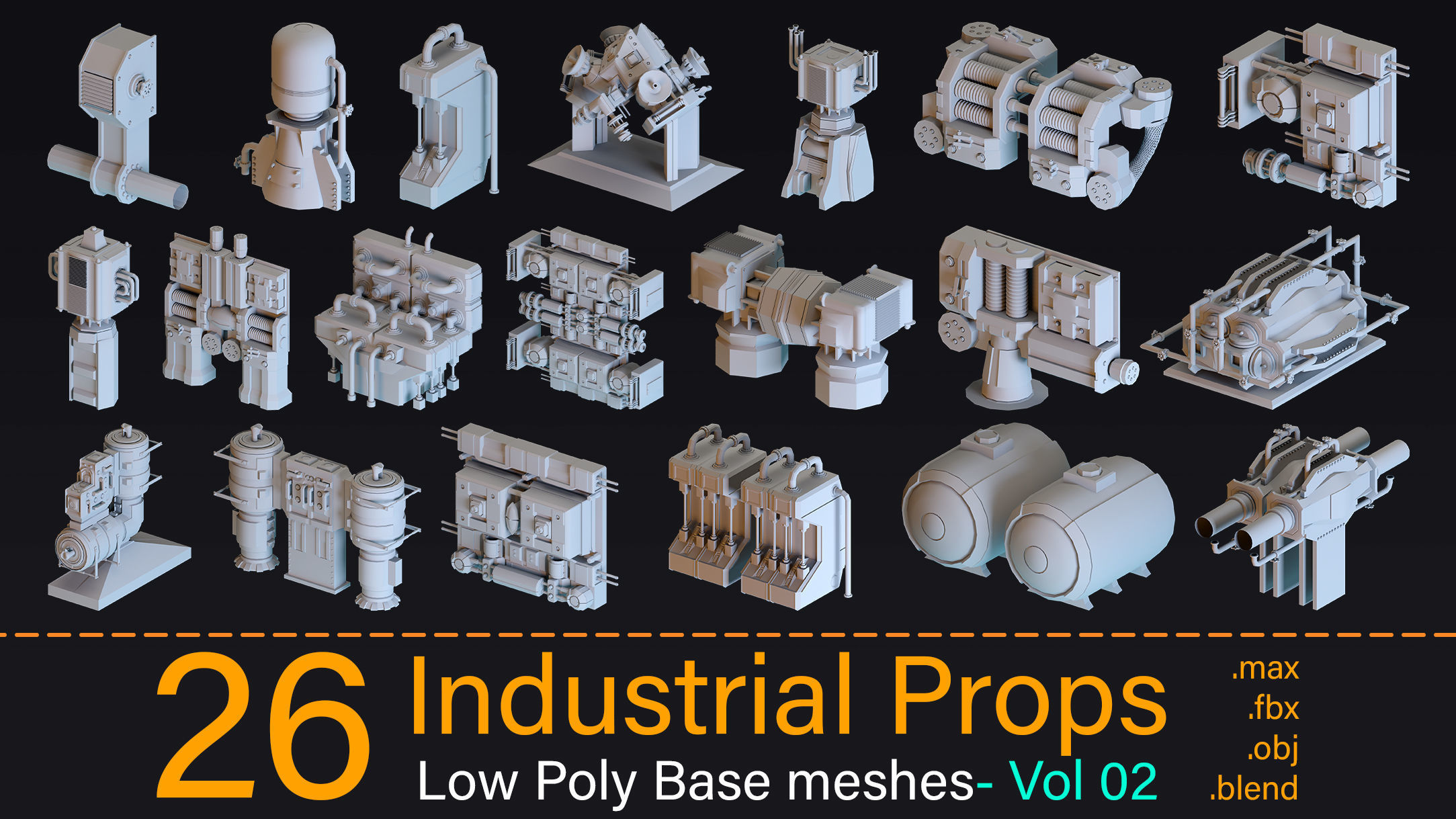 26 Industrial props- Vol 02 3D model_1