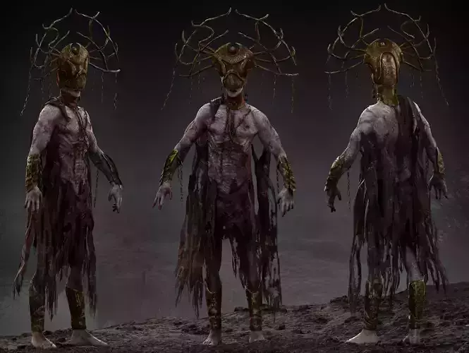 Demon Mammon Low-poly 3D model