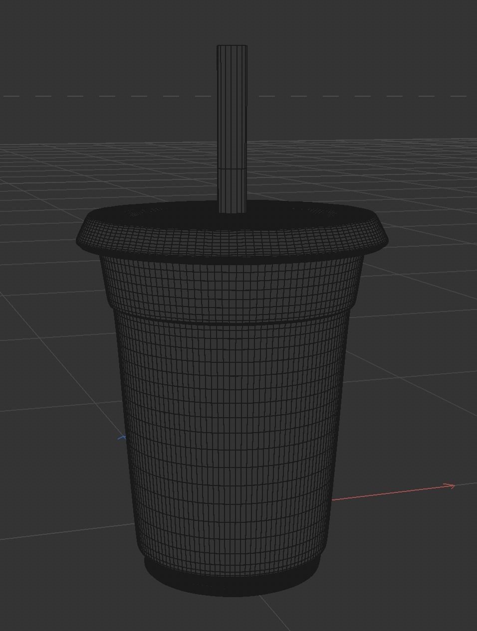 bubble tea Low-poly 3D model_3