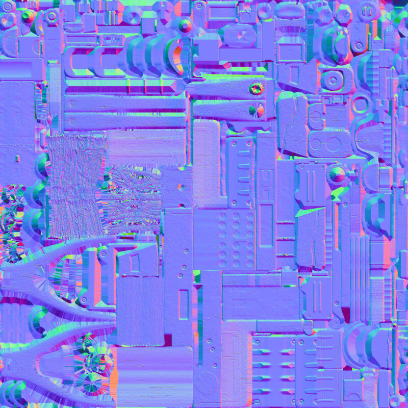 Rust Kalash Low-poly 3D model_35