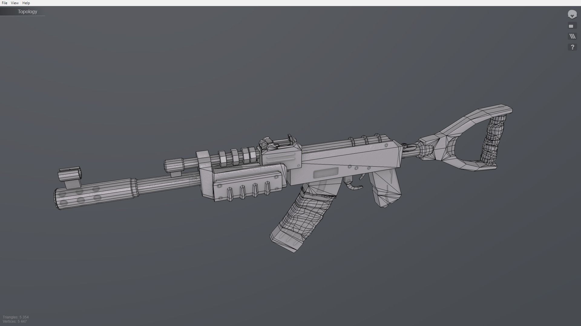 Rust Kalash Low-poly 3D model_26