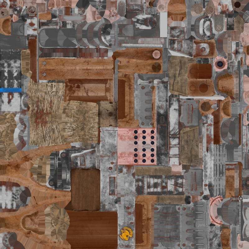 Rust Kalash Low-poly 3D model_34