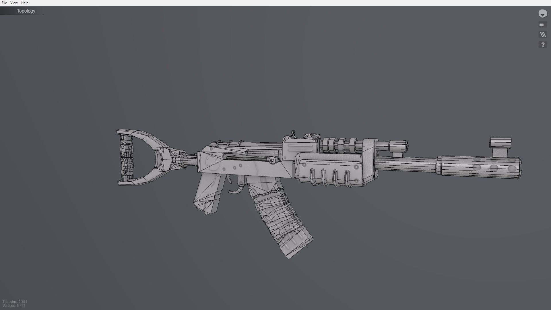 Rust Kalash Low-poly 3D model_19