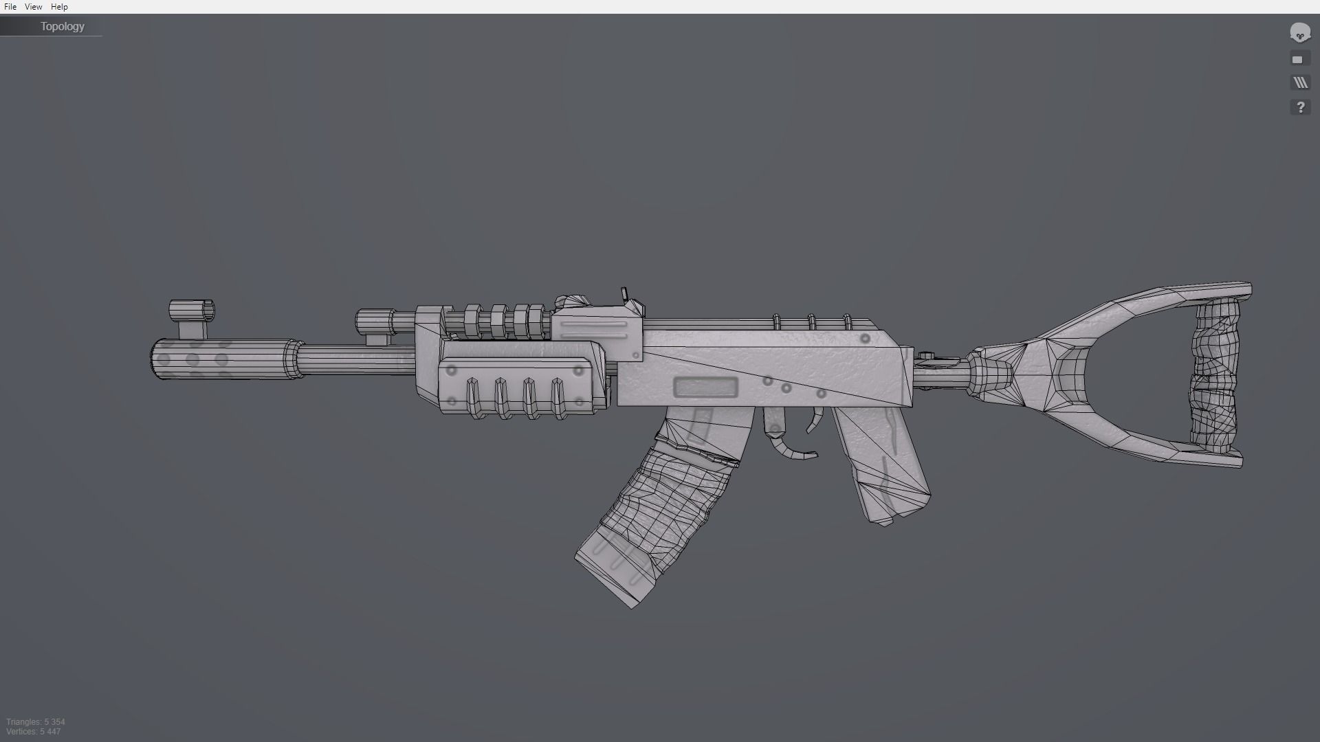 Rust Kalash Low-poly 3D model_27