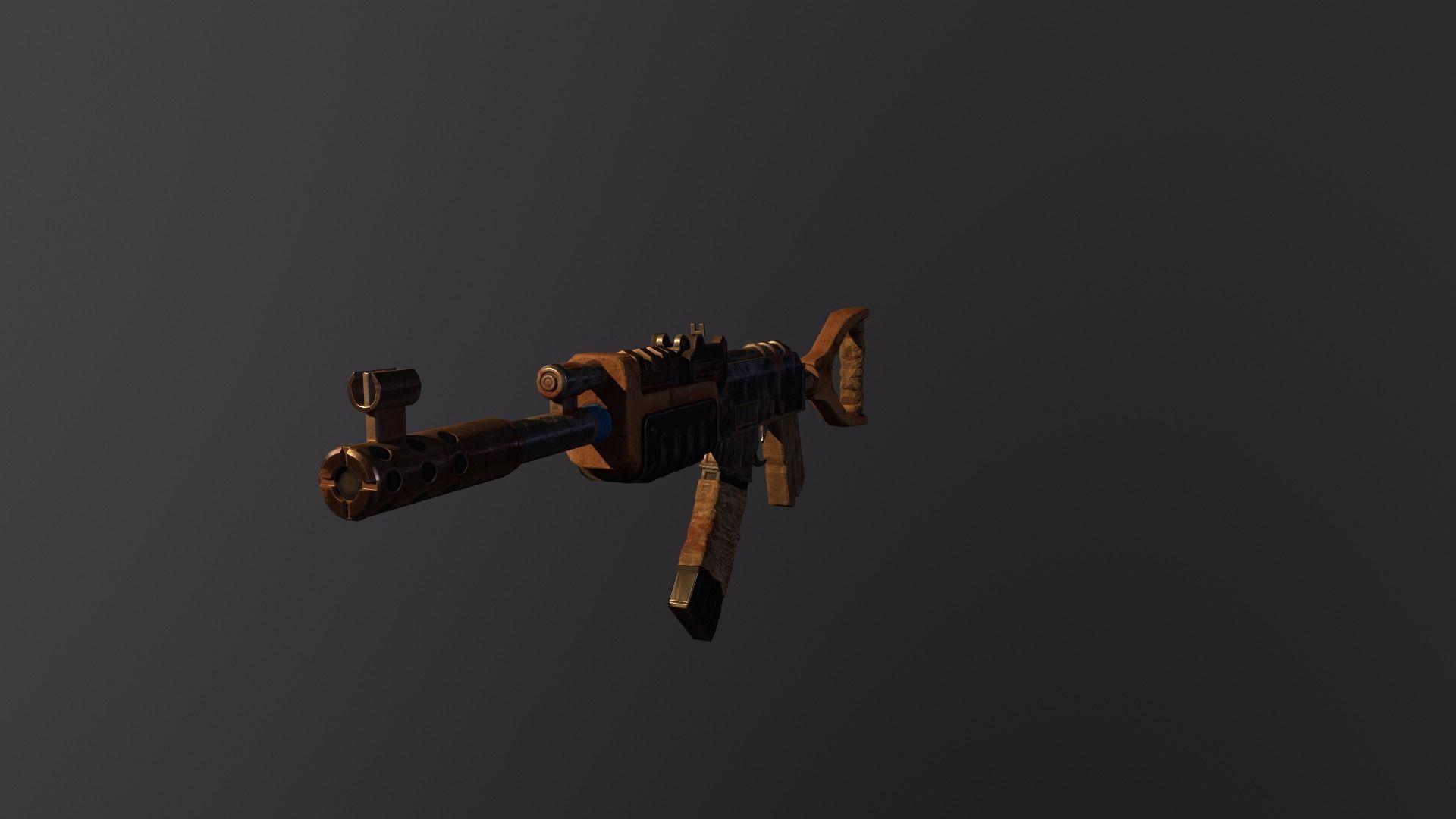 Rust Kalash Low-poly 3D model_12