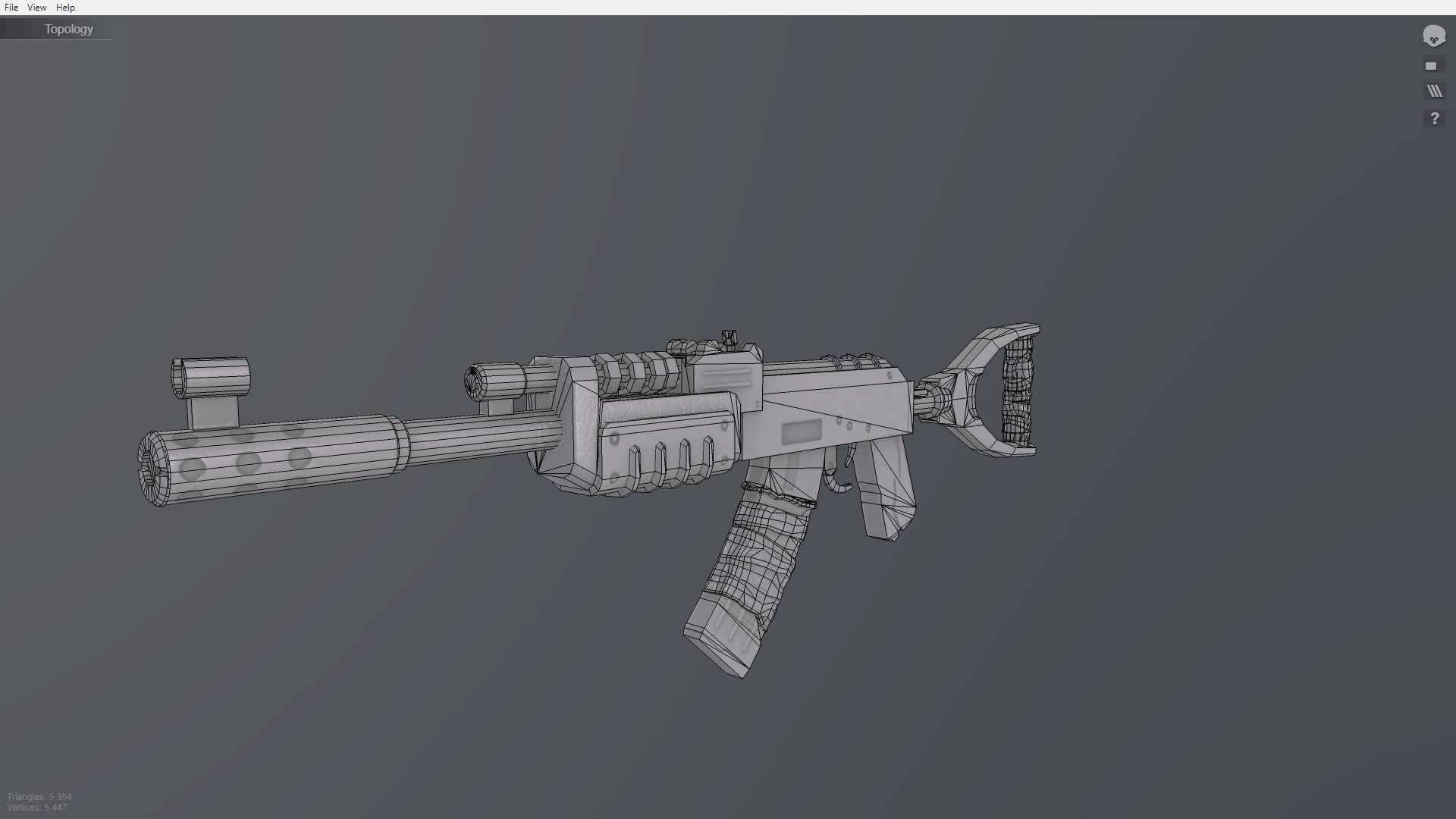 Rust Kalash Low-poly 3D model_25