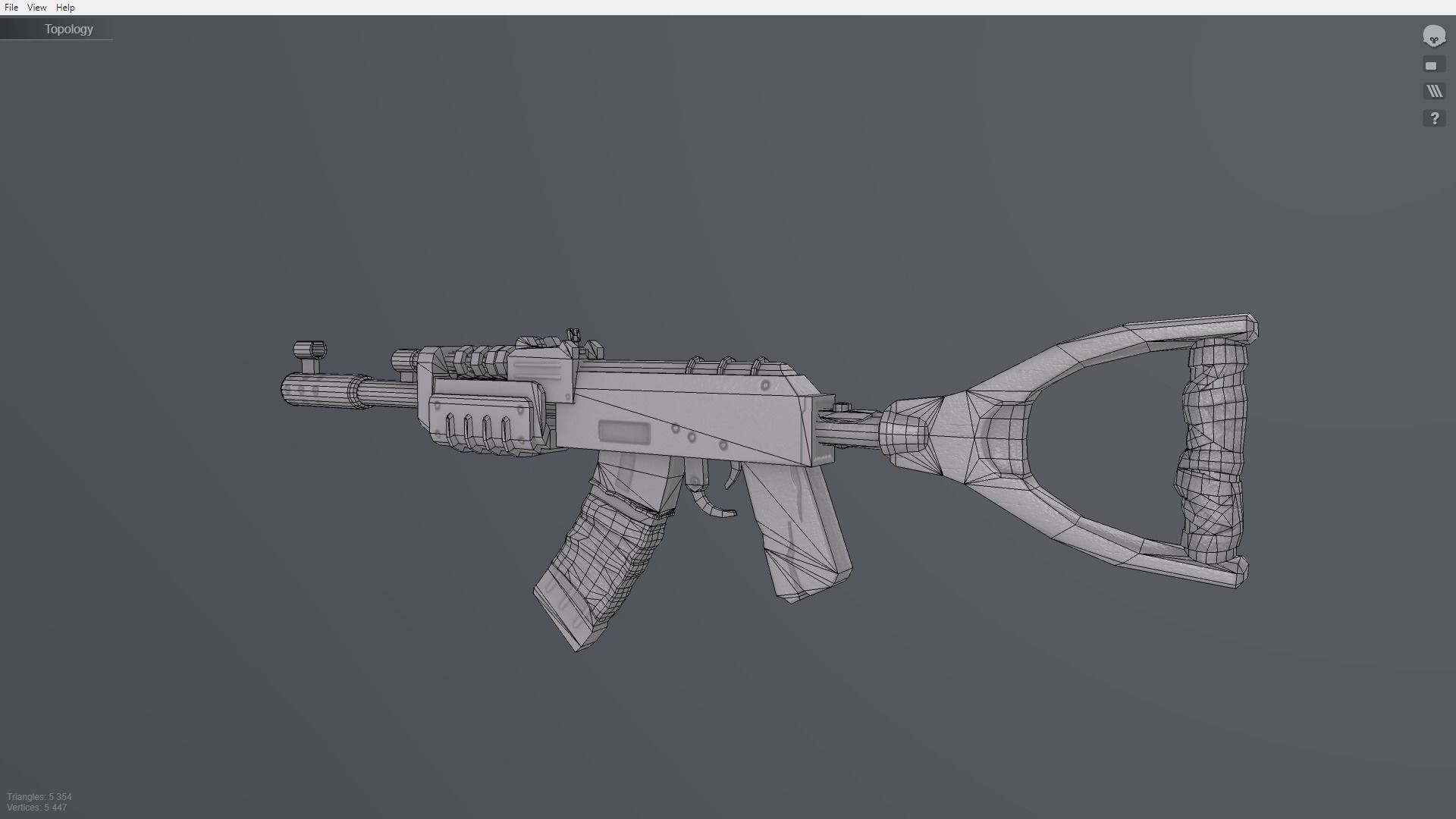 Rust Kalash Low-poly 3D model_28