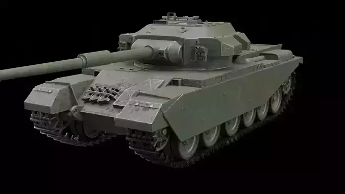 Centurion Mk3 Tank Low-poly 3D model