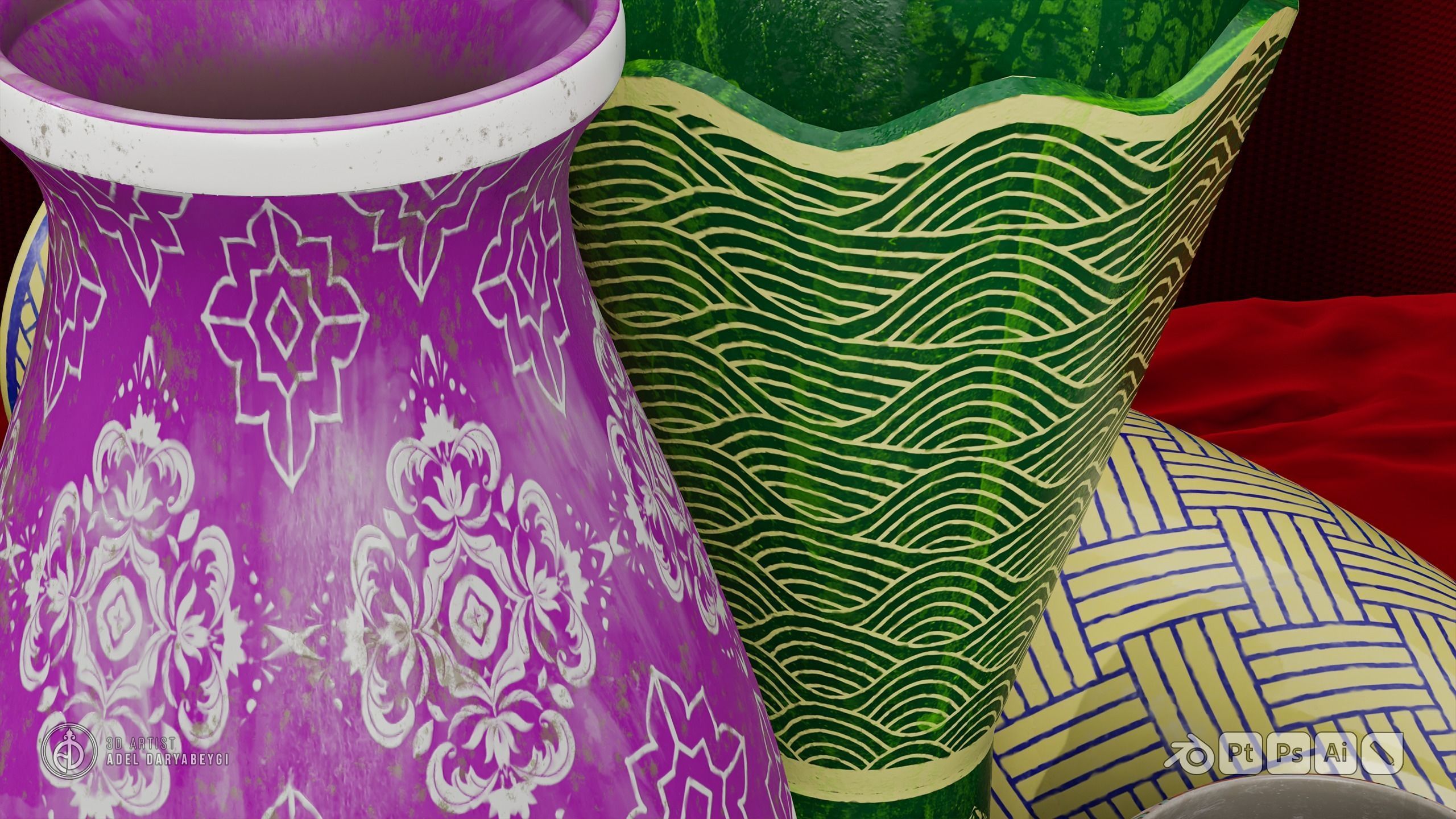 Vase Collection 2 Free 3D model_8