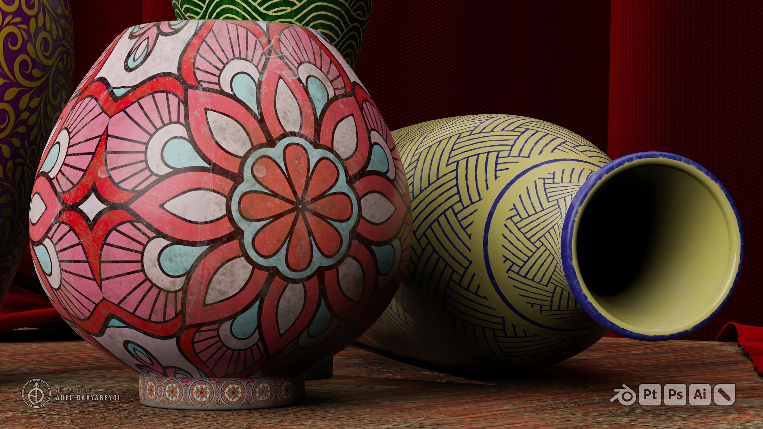 Vase Collection 2 Free 3D model_10
