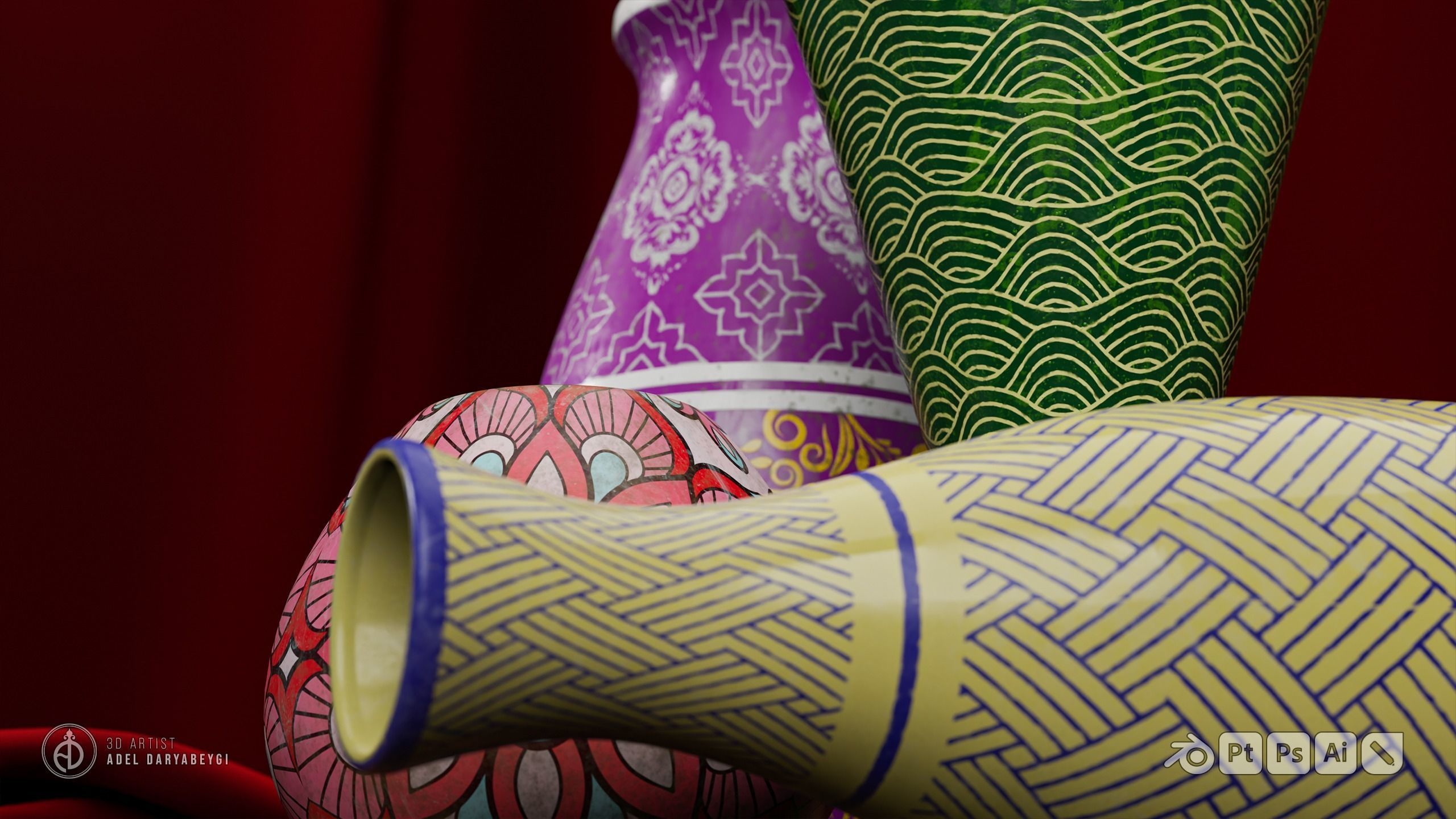 Vase Collection 2 Free 3D model_11