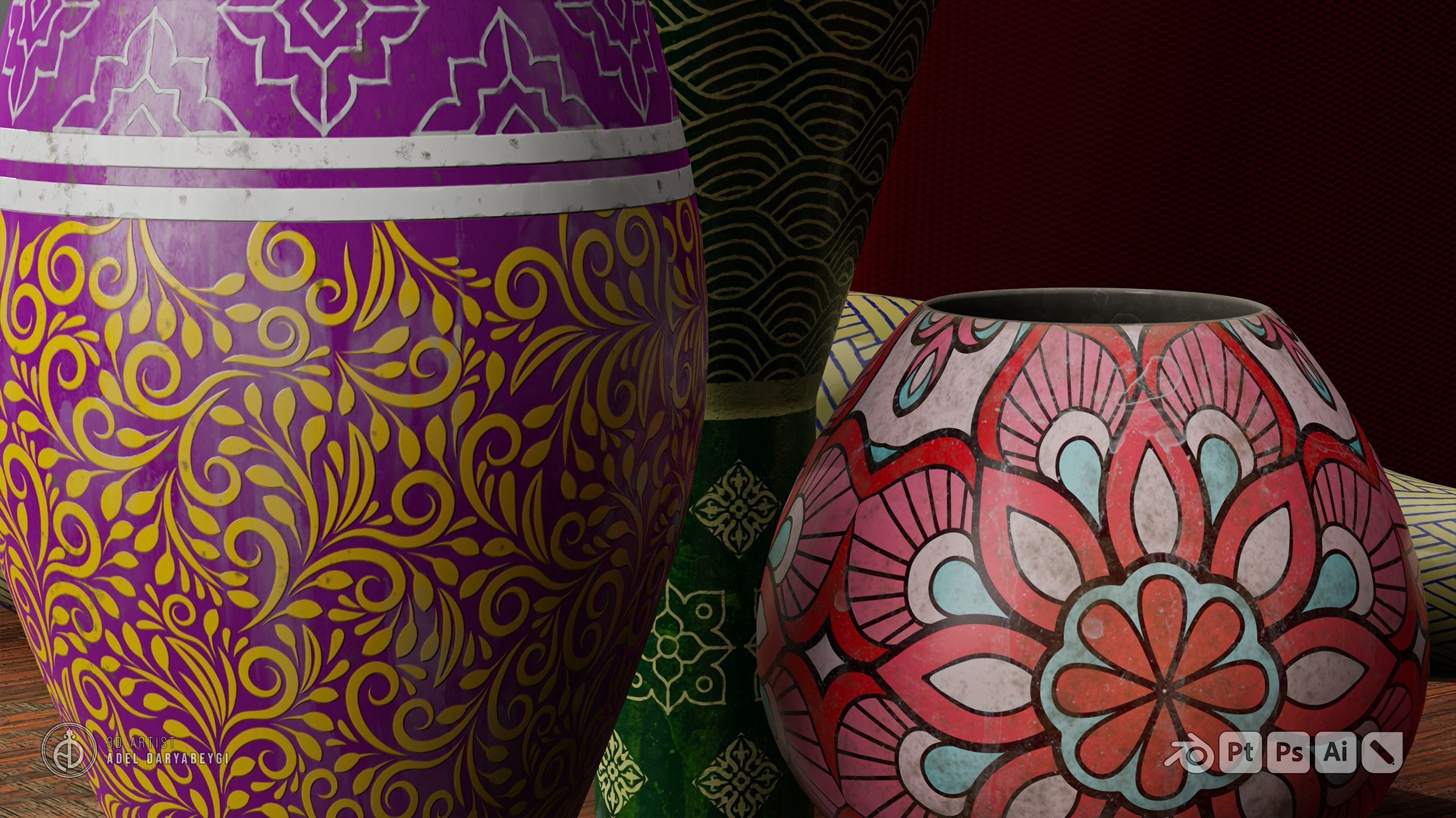 Vase Collection 2 Free 3D model_12