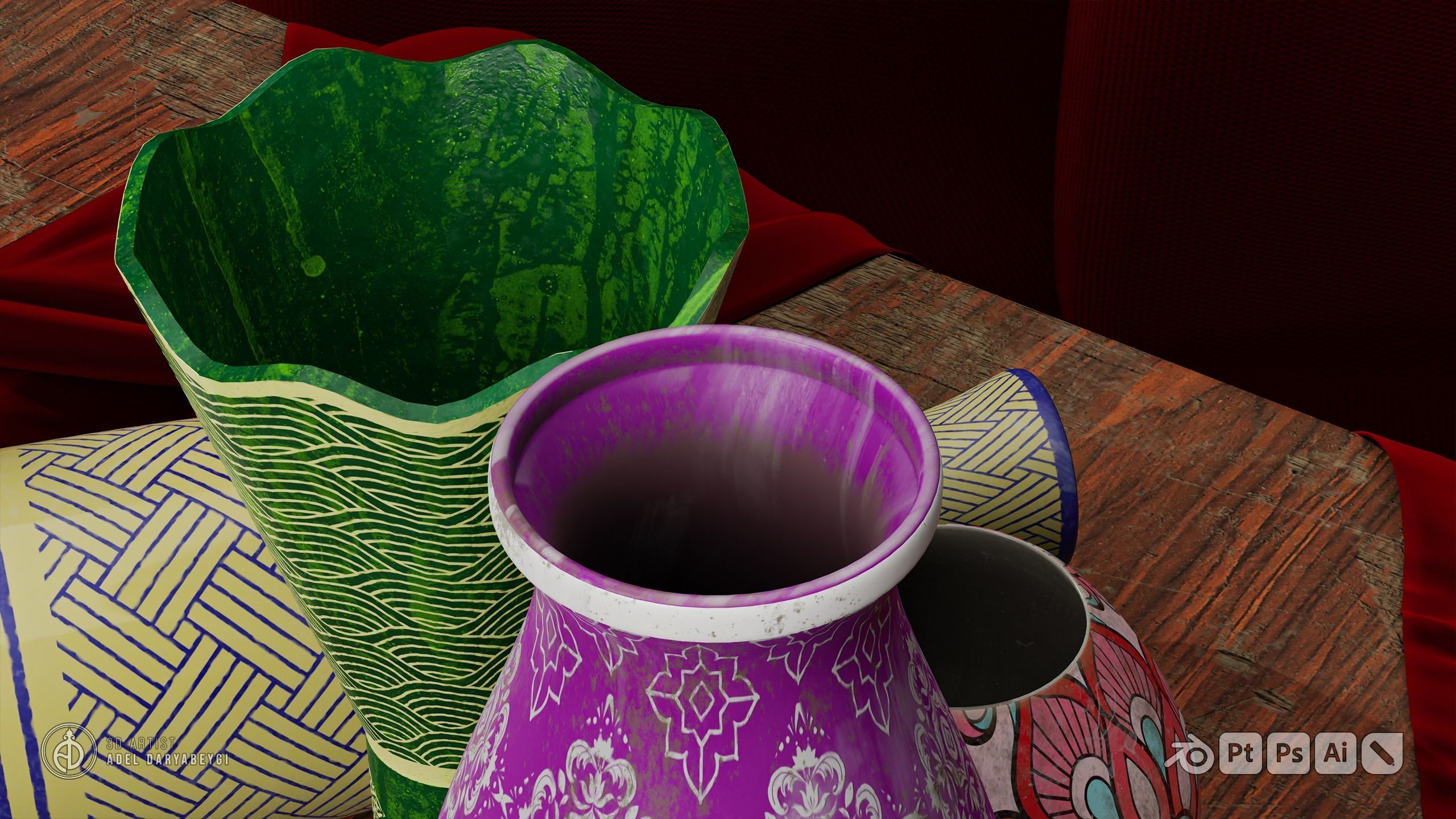Vase Collection 2 Free 3D model_13
