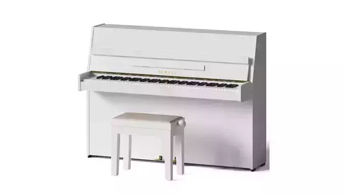 YAMAHA JU109 PE white 3D model