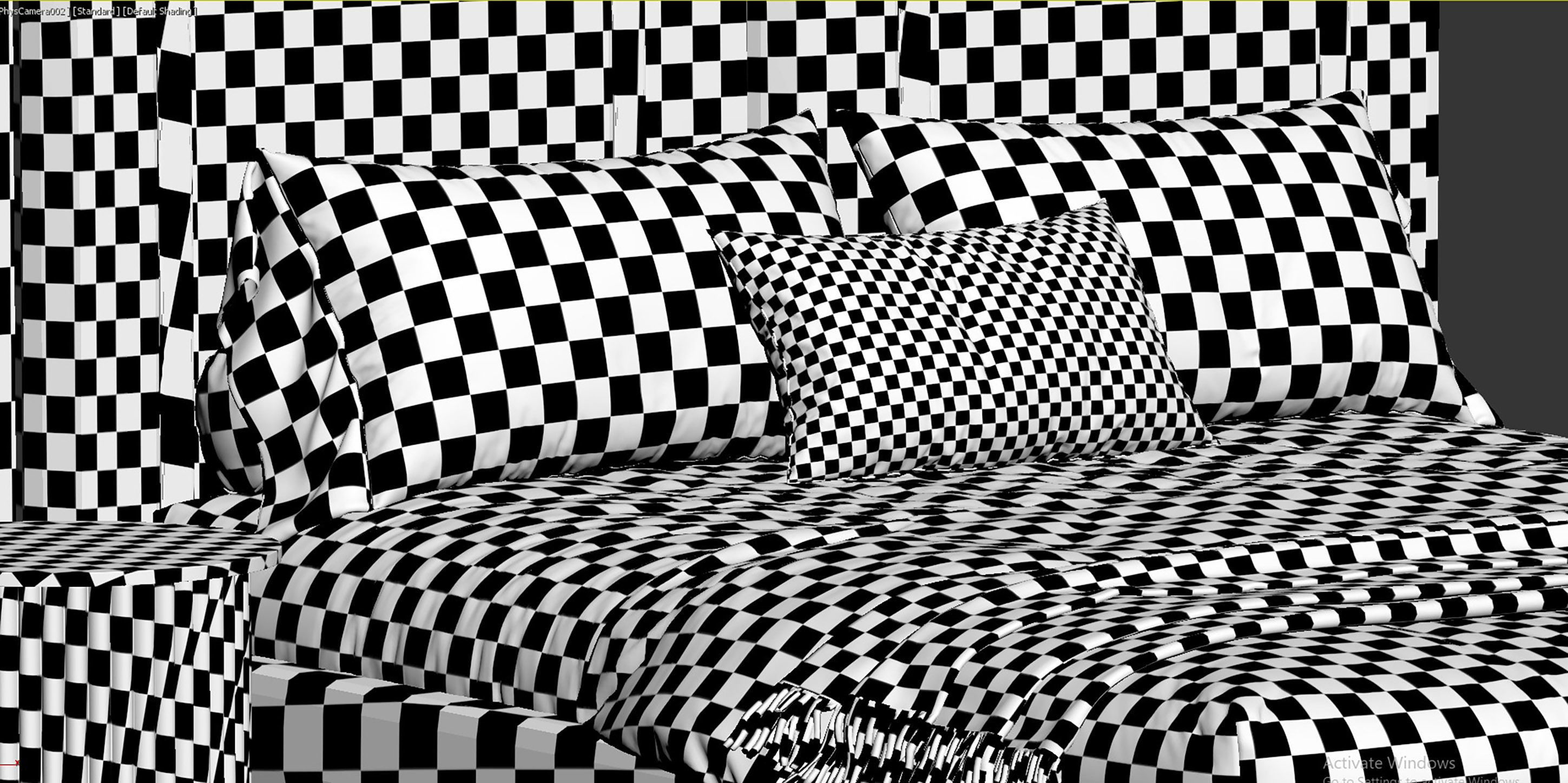 Figaro Headboard bed 3D model_15