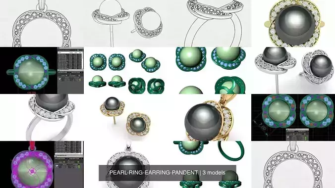 PEARL-RING-EARRING-PANDENT