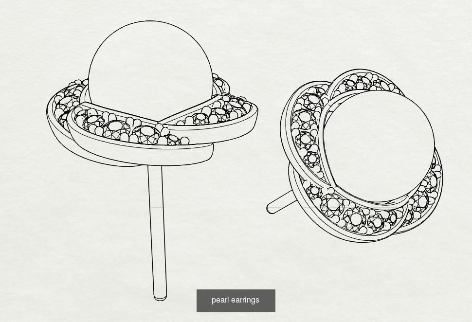 PEARL-RING-EARRING-PANDENT 3D Model Collection_2