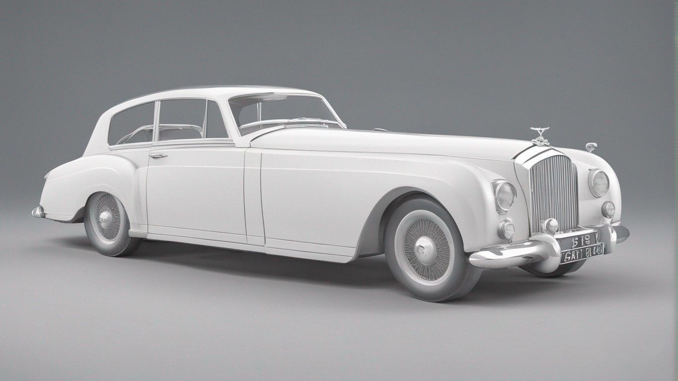 3D Printable Bentley Continental S 1954 Model - Classic Luxury 3D model ...