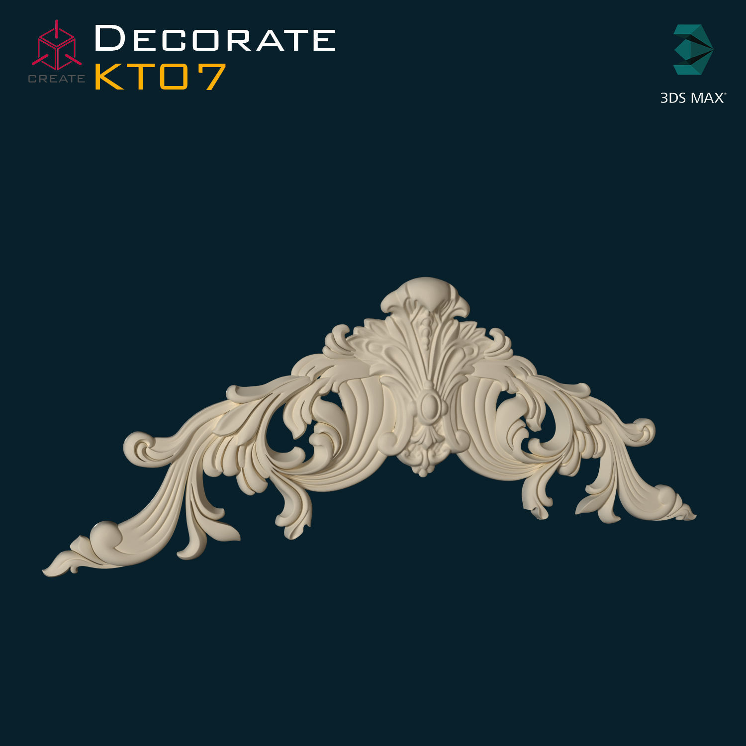 Decoration ornament KT07 3D model_2