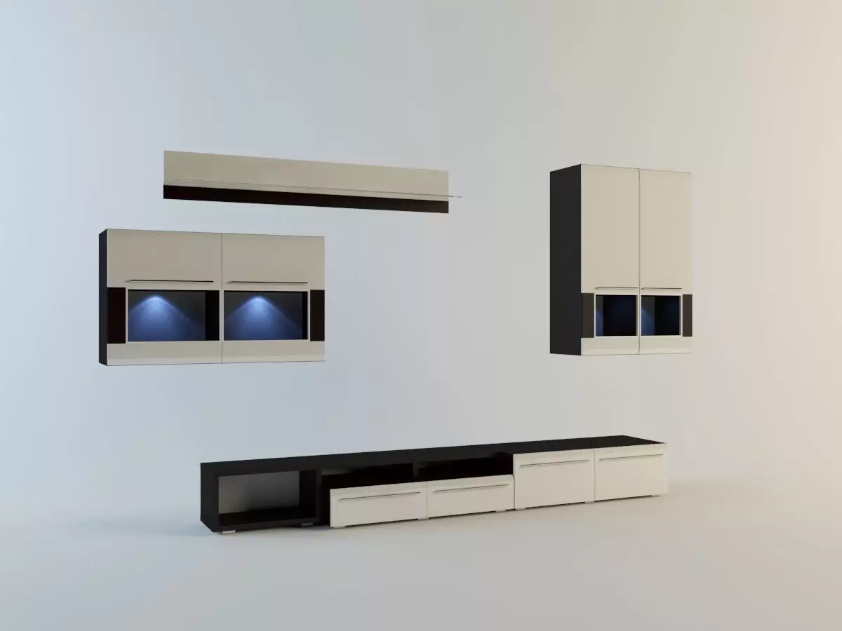 TV wall furniture Lumio 2 3D model