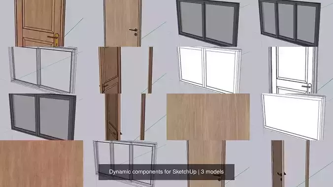 Dynamic components for SketchUp 3D Model Collection