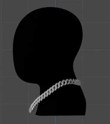Transform your Style with the Most Innovative 3D Cuban Chain Low-poly 3D model