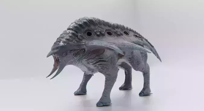 Behemoth Alien Creature Low-poly 3D model